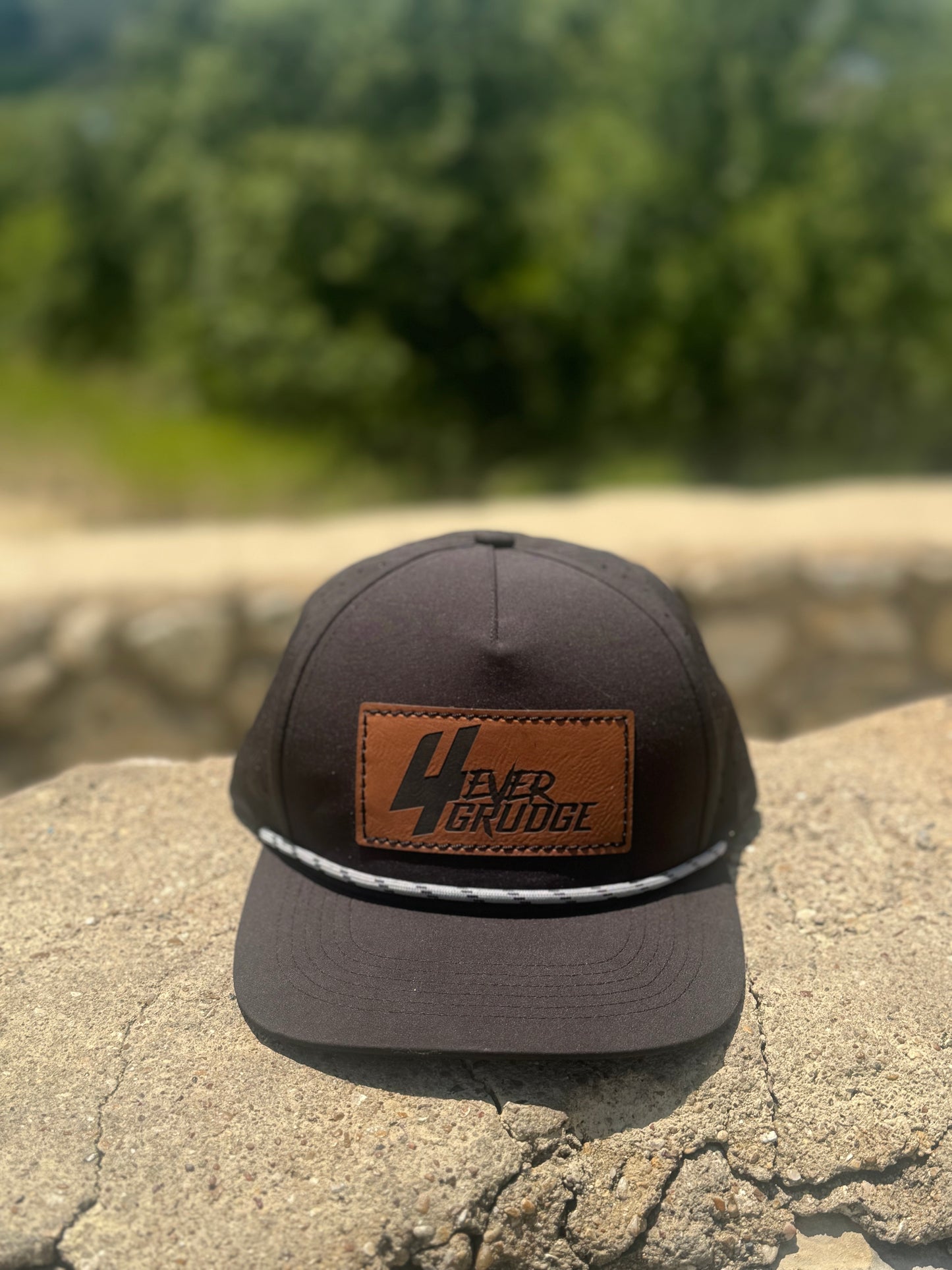 Black Waterproof Patch Hat