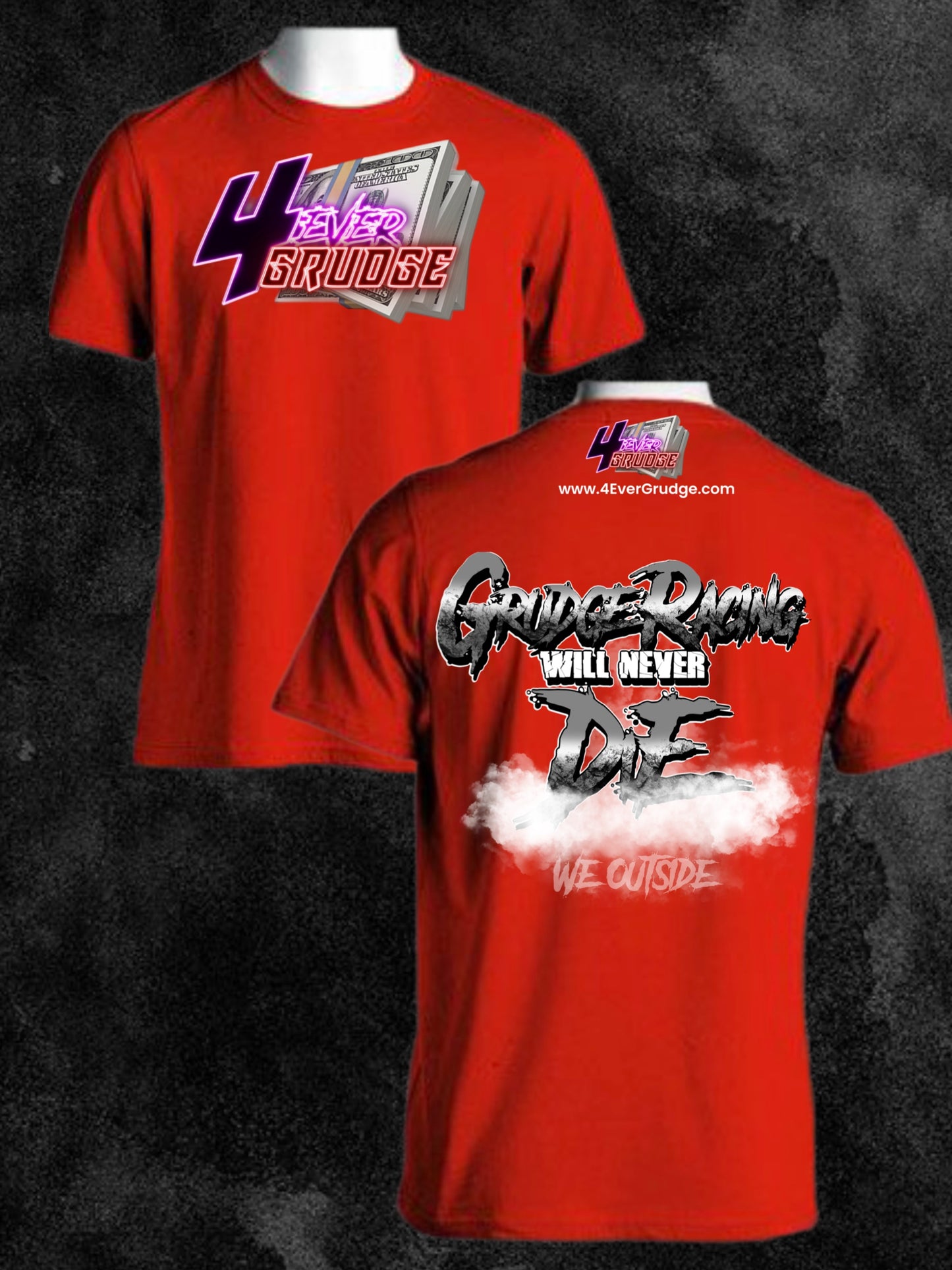 Red 4EG Grudge Racing Will Never Die Shirts